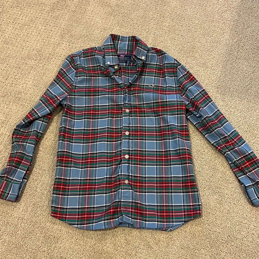 Vineyard Vines Boys Flannel Button Down